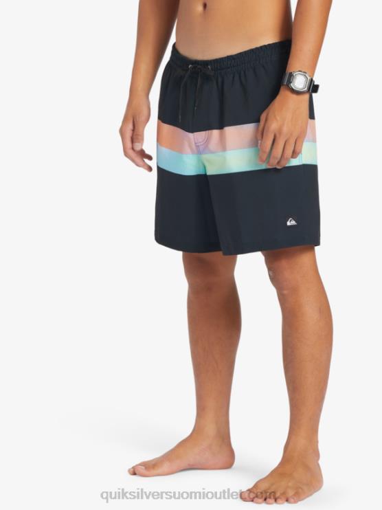 Quiksilver D6JJ654 miehet musta surfsilk air-brush 17 volleya