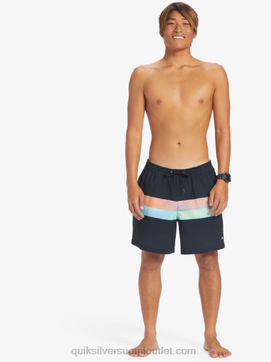Quiksilver D6JJ654 miehet musta surfsilk air-brush 17 volleya