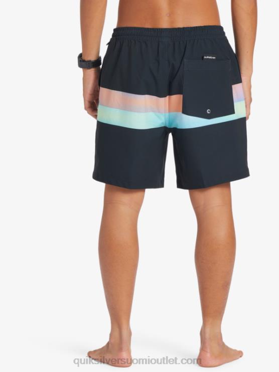 Quiksilver D6JJ654 miehet musta surfsilk air-brush 17 volleya
