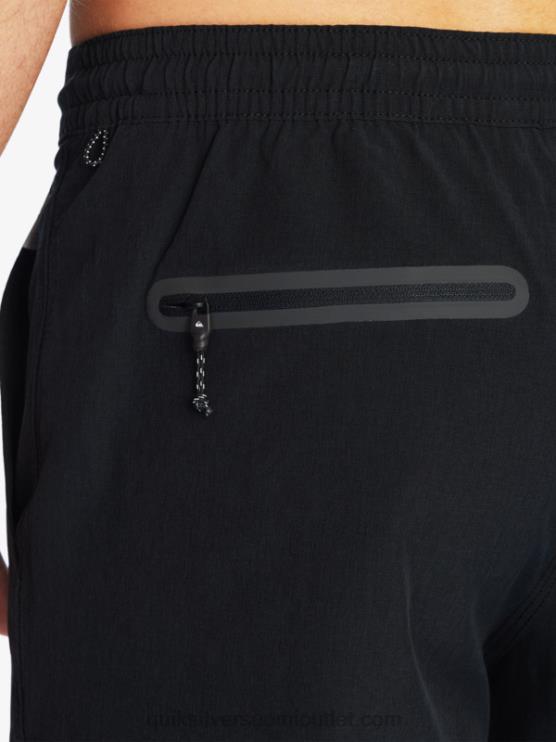 Quiksilver D6JJ780 miehet musta waterman suva 20 sammakkoeläinshortsit