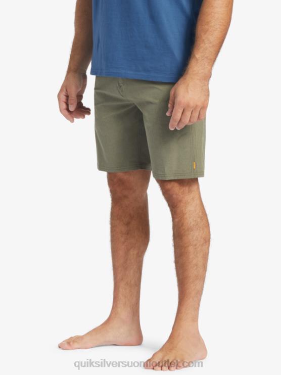 Quiksilver D6JJ782 miehet pölyinen oliivi waterman suva 20 sammakkoeläinshortsit
