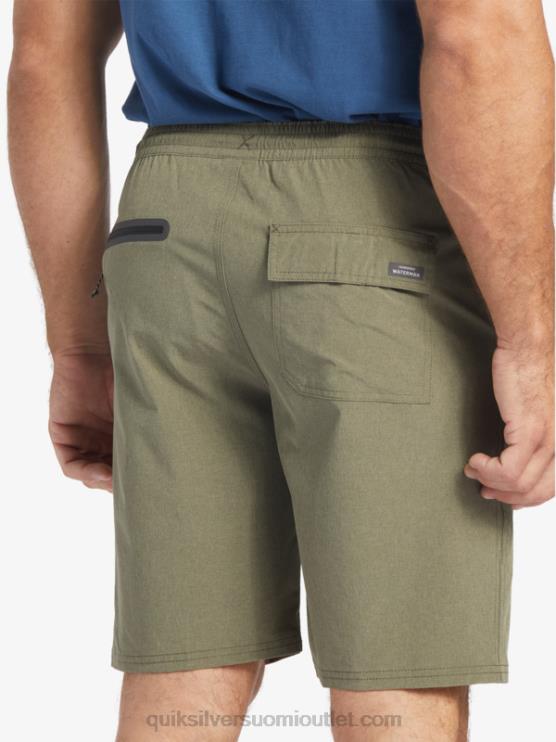 Quiksilver D6JJ782 miehet pölyinen oliivi waterman suva 20 sammakkoeläinshortsit