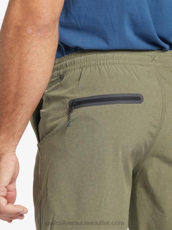 Quiksilver D6JJ782 miehet pölyinen oliivi waterman suva 20 sammakkoeläinshortsit