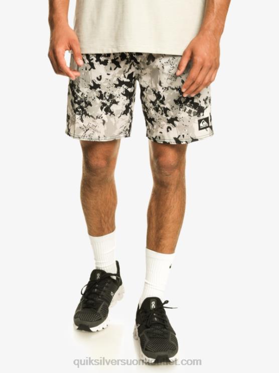 Quiksilver D6JJ793 miehet harmaa violetti omni 17 treenishortsit