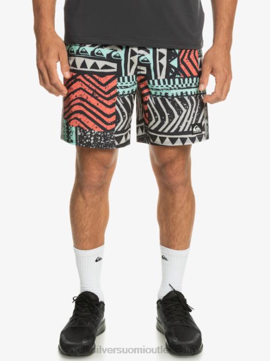 Quiksilver D6JJ808 miehet harmaa violetti highlite omni short 17 volleys