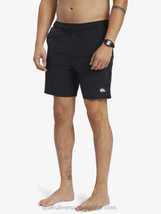 Quiksilver D6JJ827 miehet musta omni stretch 17 treenishortsit