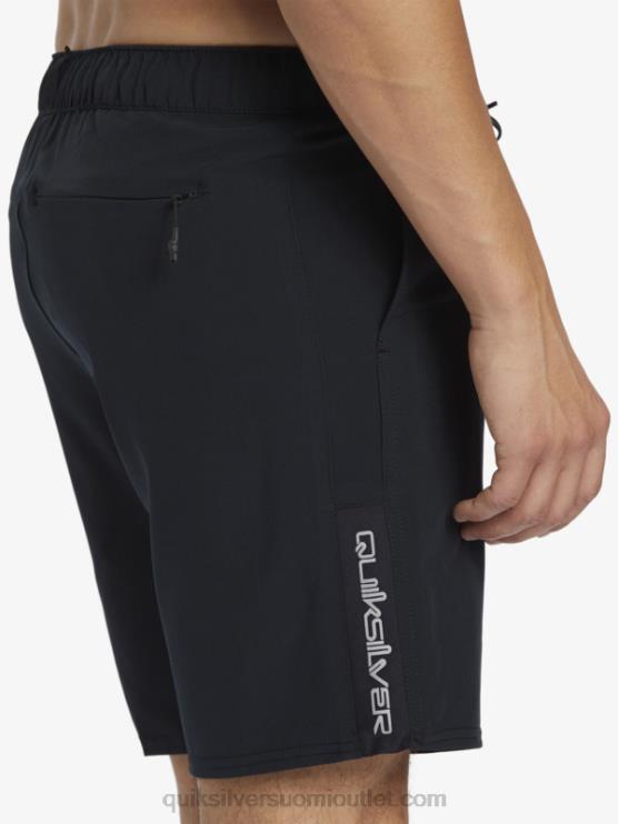 Quiksilver D6JJ827 miehet musta omni stretch 17 treenishortsit