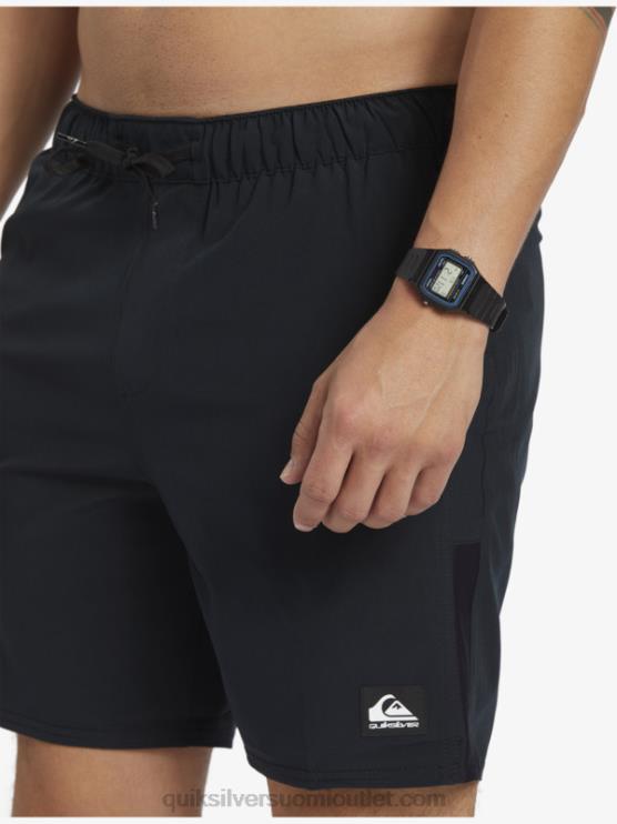 Quiksilver D6JJ827 miehet musta omni stretch 17 treenishortsit