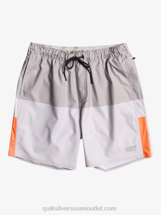 Quiksilver D6JJ828 miehet harmaa violetti omni stretch 17 treenishortsit