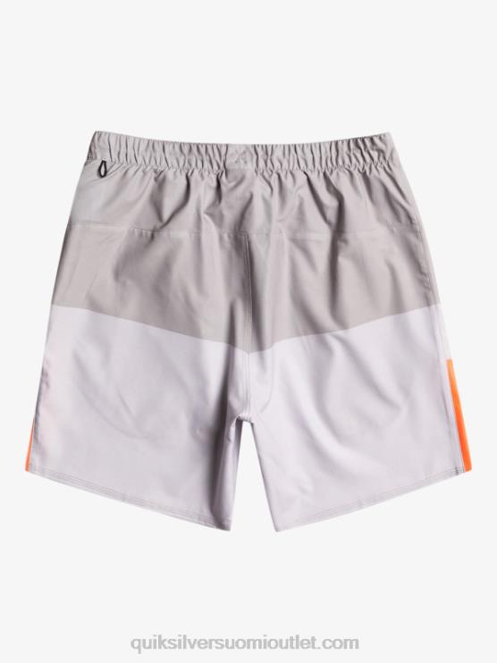 Quiksilver D6JJ828 miehet harmaa violetti omni stretch 17 treenishortsit