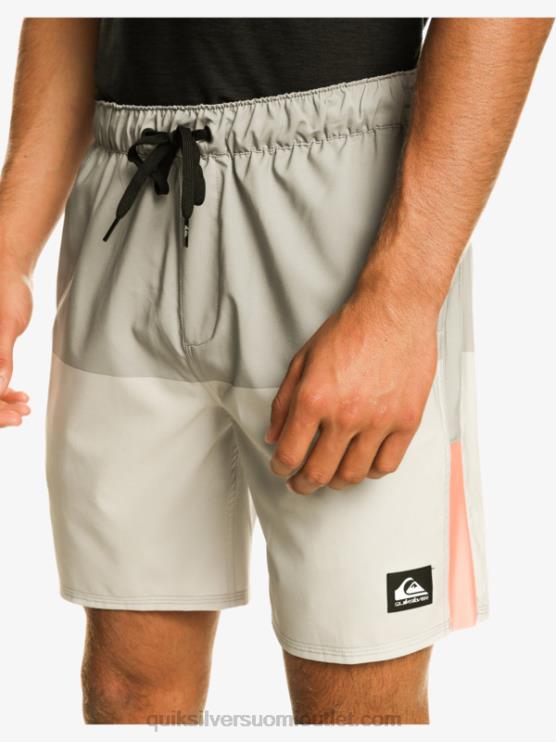Quiksilver D6JJ828 miehet harmaa violetti omni stretch 17 treenishortsit