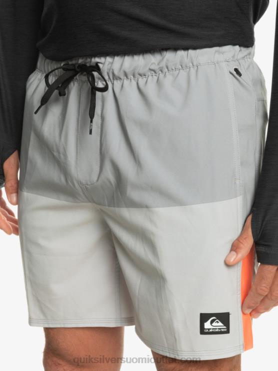 Quiksilver D6JJ828 miehet harmaa violetti omni stretch 17 treenishortsit
