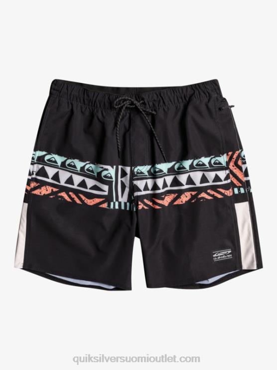 Quiksilver D6JJ829 miehet musta omni stretch 17 treenishortsit