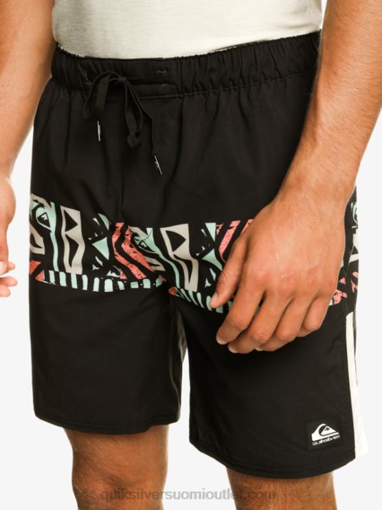 Quiksilver D6JJ829 miehet musta omni stretch 17 treenishortsit