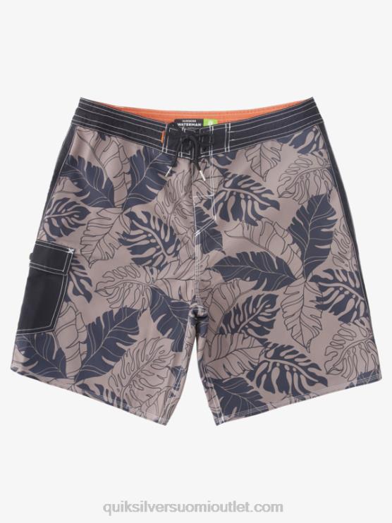 Quiksilver D6JJ848 miehet musta takaisku Watermanin takaiskuprintti 2 19 boardshortsit