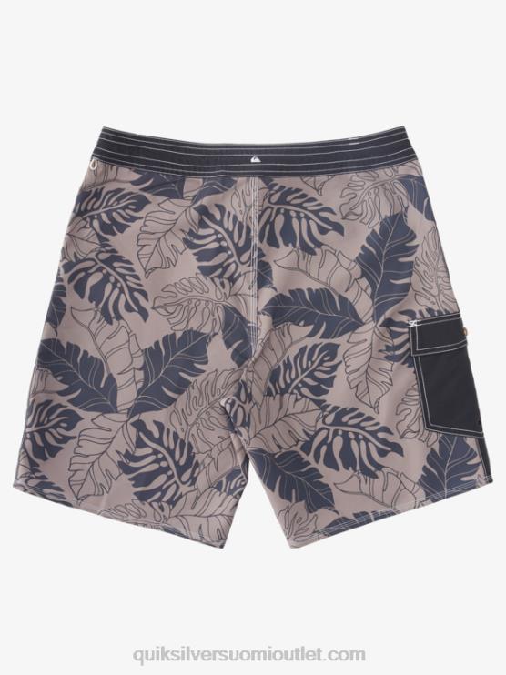 Quiksilver D6JJ848 miehet musta takaisku Watermanin takaiskuprintti 2 19 boardshortsit