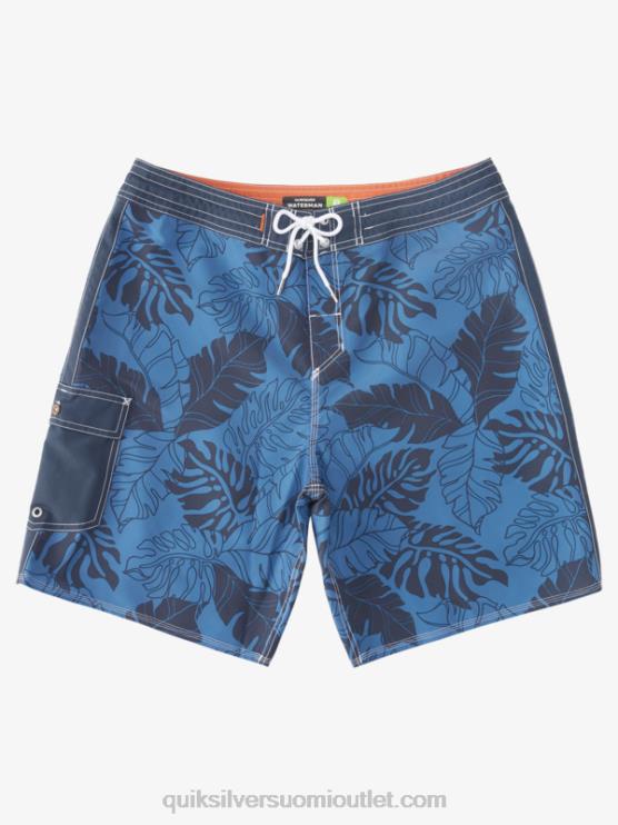 Quiksilver D6JJ849 miehet lipun sininen takaisku Watermanin takaiskuprintti 2 19 boardshortsit