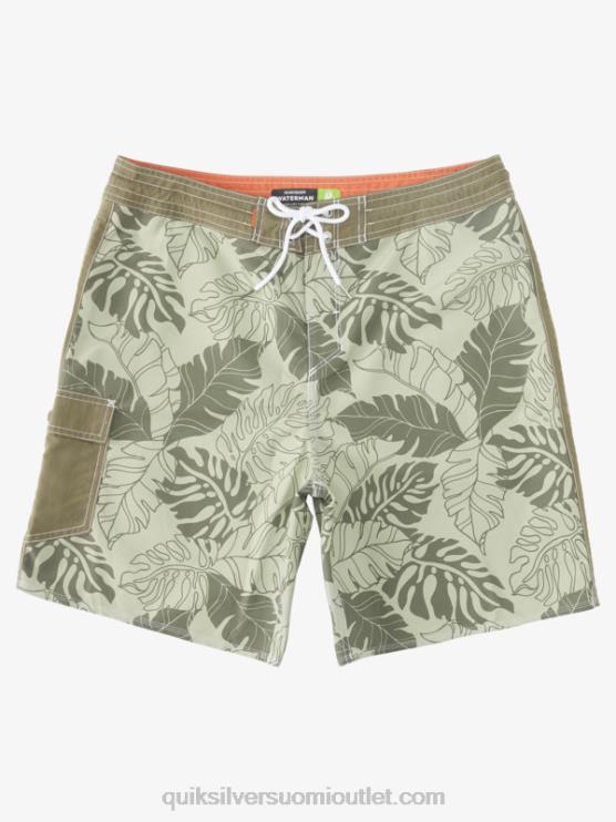 Quiksilver D6JJ850 miehet teepalautus Watermanin takaiskuprintti 2 19 boardshortsit