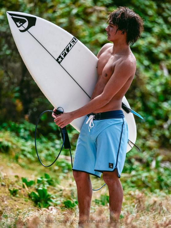 Quiksilver D6JJ88 miehet taivaansininen alkuperäiset kampasimpukka 18 boardshortsit