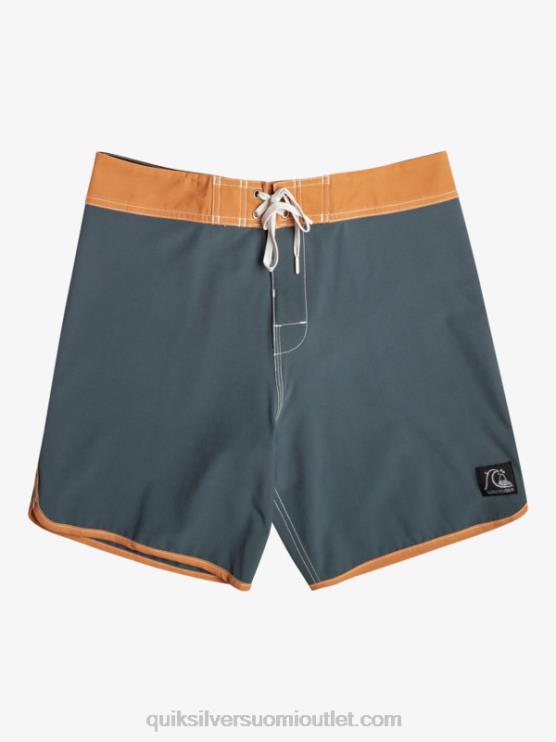 Quiksilver D6JJ89 miehet tumma liuskekivi alkuperäiset kampasimpukka 18 boardshortsit