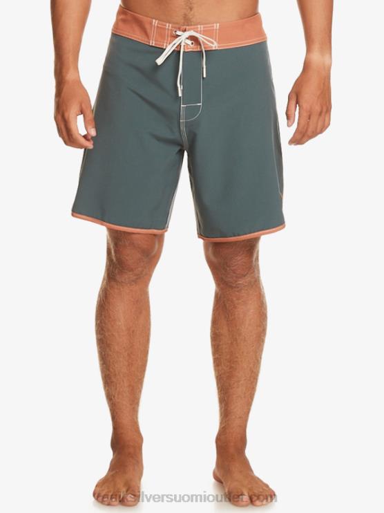 Quiksilver D6JJ89 miehet tumma liuskekivi alkuperäiset kampasimpukka 18 boardshortsit