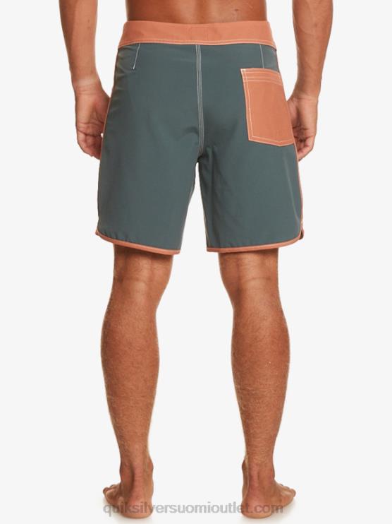 Quiksilver D6JJ89 miehet tumma liuskekivi alkuperäiset kampasimpukka 18 boardshortsit