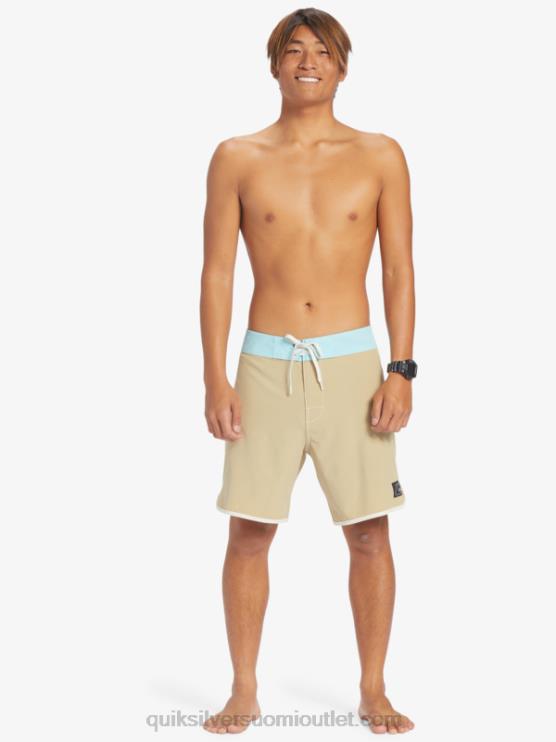 Quiksilver D6JJ91 miehet oliivin harmaa alkuperäiset kampasimpukka 18 boardshortsit