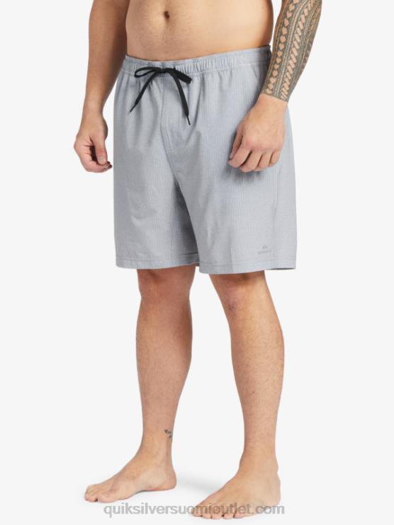 Quiksilver D6JJ955 miehet vaaleanharmaa kanerva vesimies surffauksen jälkeen venyttää 20 sammakkoeläinshortsit