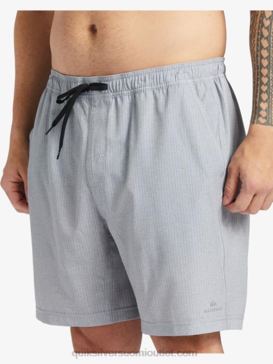 Quiksilver D6JJ955 miehet vaaleanharmaa kanerva vesimies surffauksen jälkeen venyttää 20 sammakkoeläinshortsit