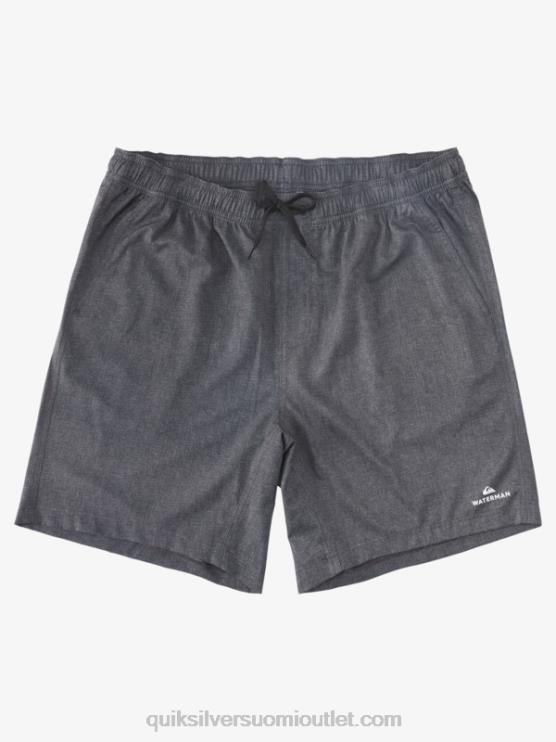 Quiksilver D6JJ956 miehet musta kanerva vesimies surffauksen jälkeen venyttää 20 sammakkoeläinshortsit