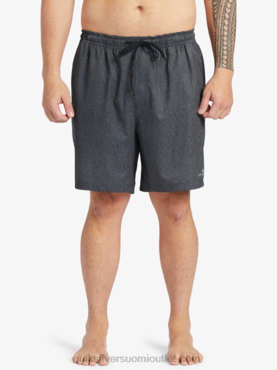 Quiksilver D6JJ956 miehet musta kanerva vesimies surffauksen jälkeen venyttää 20 sammakkoeläinshortsit