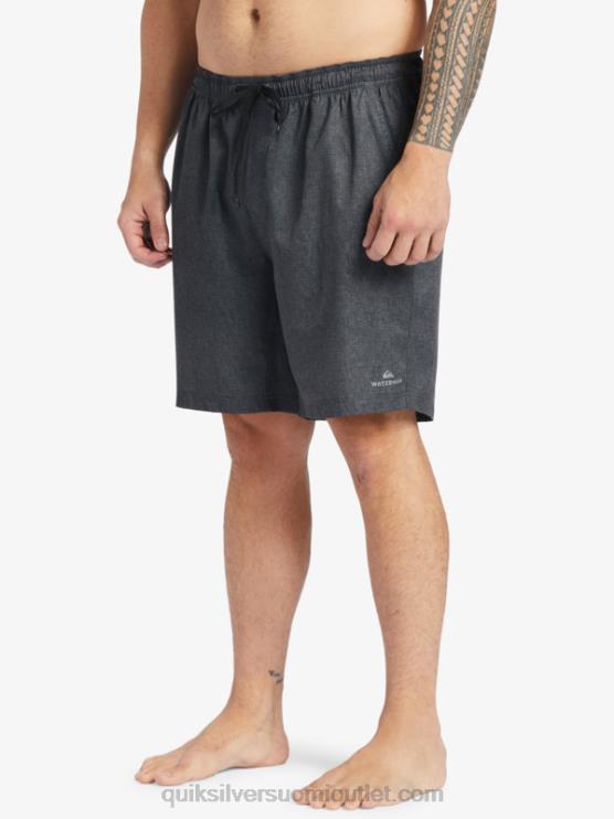 Quiksilver D6JJ956 miehet musta kanerva vesimies surffauksen jälkeen venyttää 20 sammakkoeläinshortsit