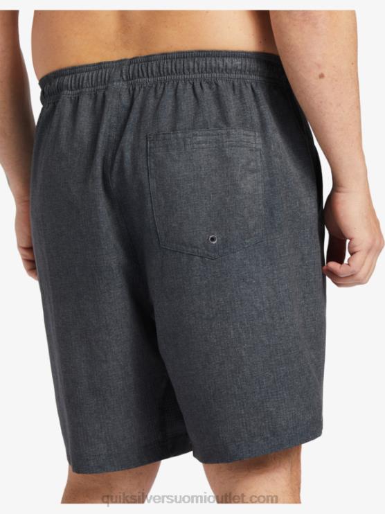 Quiksilver D6JJ956 miehet musta kanerva vesimies surffauksen jälkeen venyttää 20 sammakkoeläinshortsit