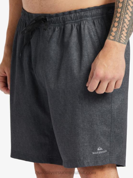 Quiksilver D6JJ956 miehet musta kanerva vesimies surffauksen jälkeen venyttää 20 sammakkoeläinshortsit