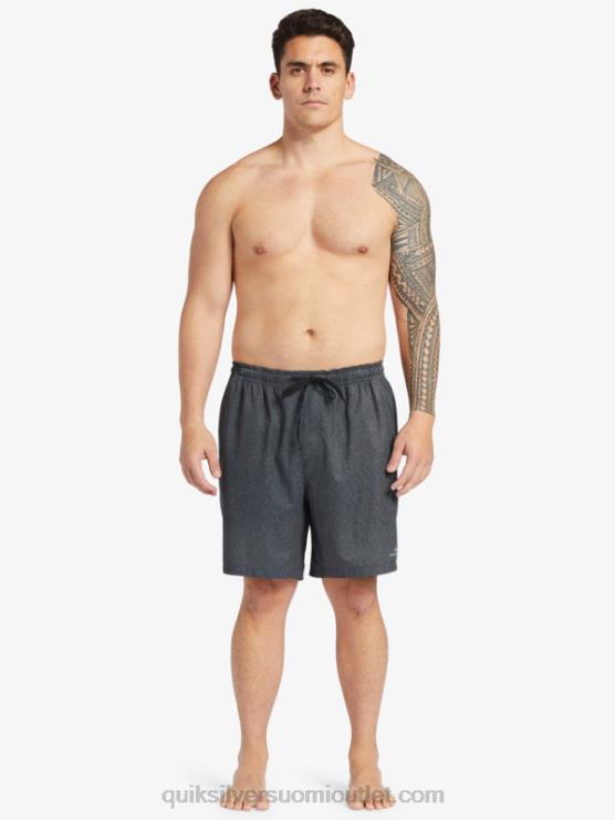 Quiksilver D6JJ956 miehet musta kanerva vesimies surffauksen jälkeen venyttää 20 sammakkoeläinshortsit