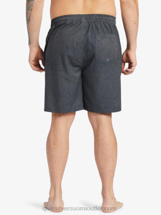 Quiksilver D6JJ956 miehet musta kanerva vesimies surffauksen jälkeen venyttää 20 sammakkoeläinshortsit
