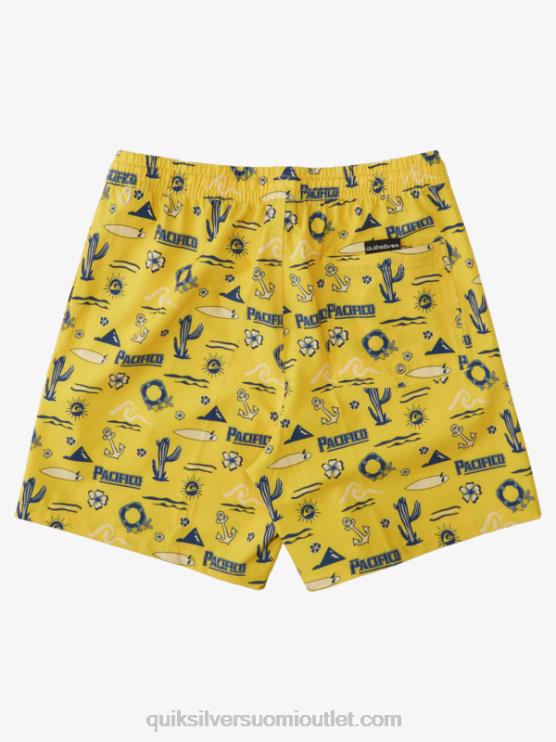 Quiksilver x Pacifico D6JJ1763 miehet keltainen pacifico quik volley 17 lentopalloa