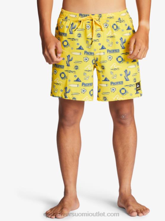 Quiksilver x Pacifico D6JJ1763 miehet keltainen pacifico quik volley 17 lentopalloa