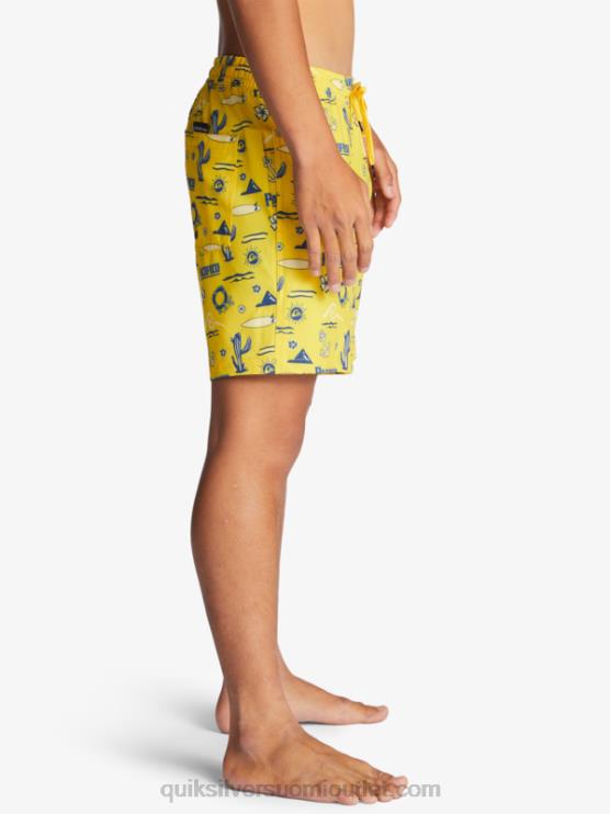 Quiksilver x Pacifico D6JJ1763 miehet keltainen pacifico quik volley 17 lentopalloa