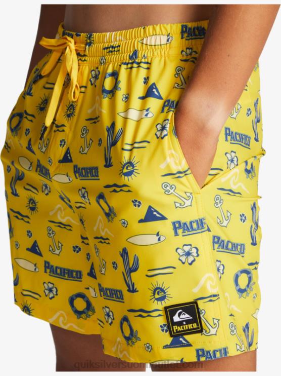 Quiksilver x Pacifico D6JJ1763 miehet keltainen pacifico quik volley 17 lentopalloa