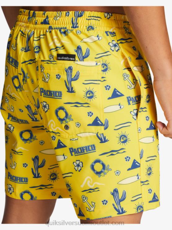 Quiksilver x Pacifico D6JJ1763 miehet keltainen pacifico quik volley 17 lentopalloa