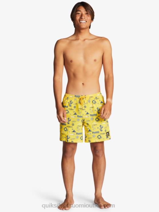 Quiksilver x Pacifico D6JJ1763 miehet keltainen pacifico quik volley 17 lentopalloa