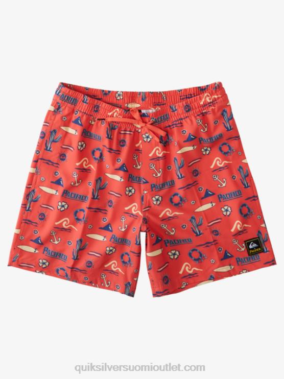 Quiksilver x Pacifico D6JJ1764 miehet punainen pacifico quiksilver volley 17 lentopalloa