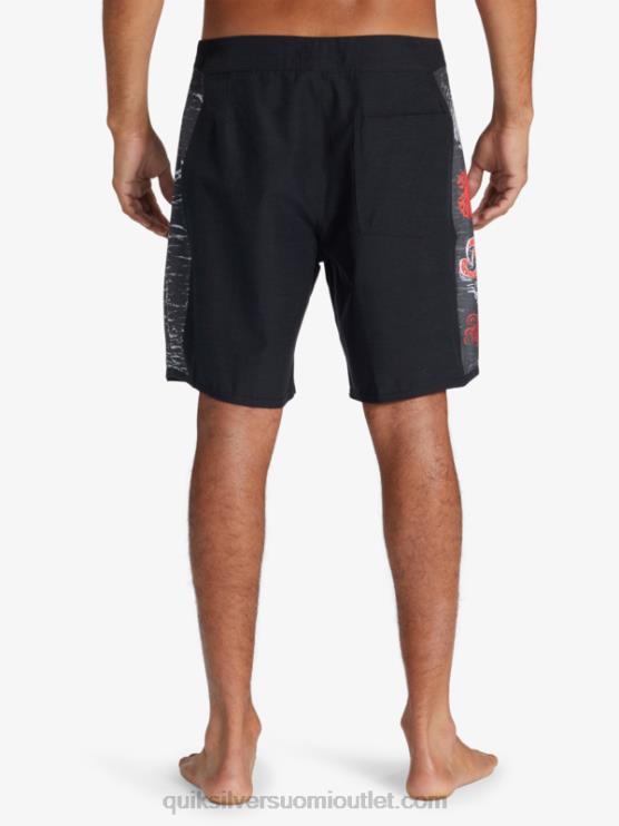 Quiksilver x Stranger D6JJ1786 miehet ylösalaisin asiat alkuperäinen kaari 1986 18 boardshortsit