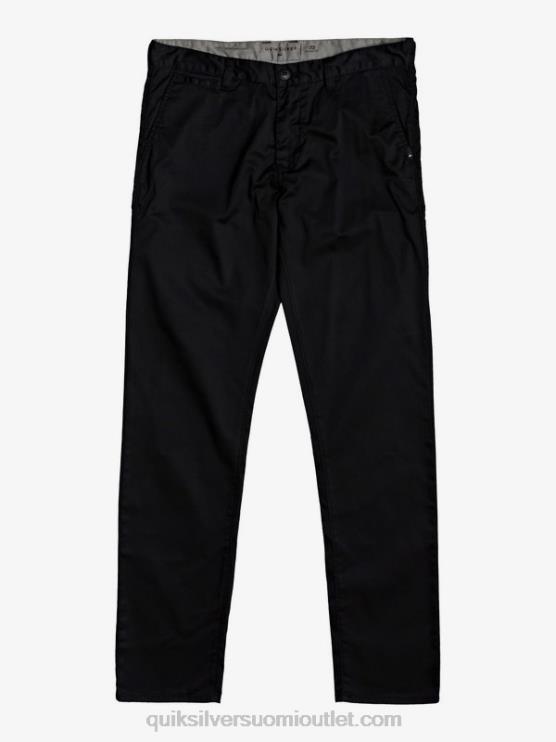 Quiksilver D6JJ1160 miehet musta päivittäiset union chino taskuhousut
