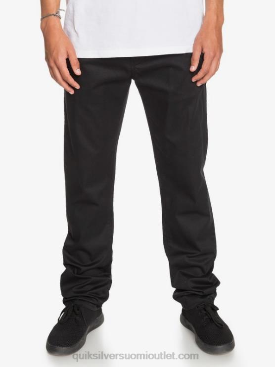 Quiksilver D6JJ1160 miehet musta päivittäiset union chino taskuhousut