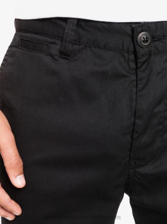 Quiksilver D6JJ1160 miehet musta päivittäiset union chino taskuhousut