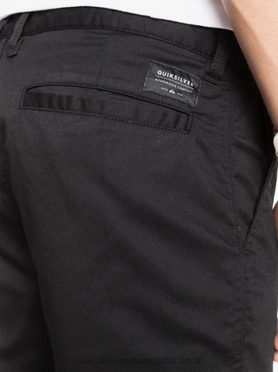 Quiksilver D6JJ1160 miehet musta päivittäiset union chino taskuhousut