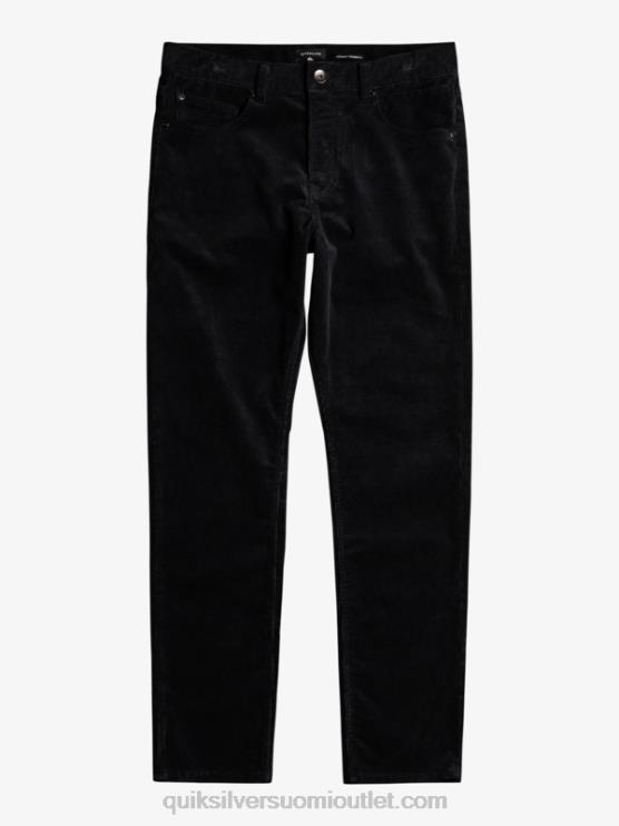 Quiksilver D6JJ1546 miehet musta kracker cord vakosamettihousut