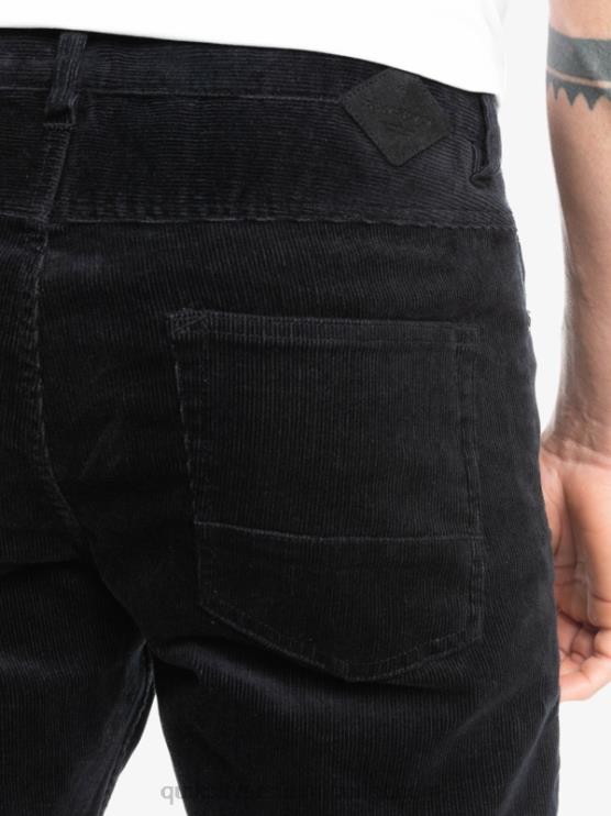 Quiksilver D6JJ1546 miehet musta kracker cord vakosamettihousut
